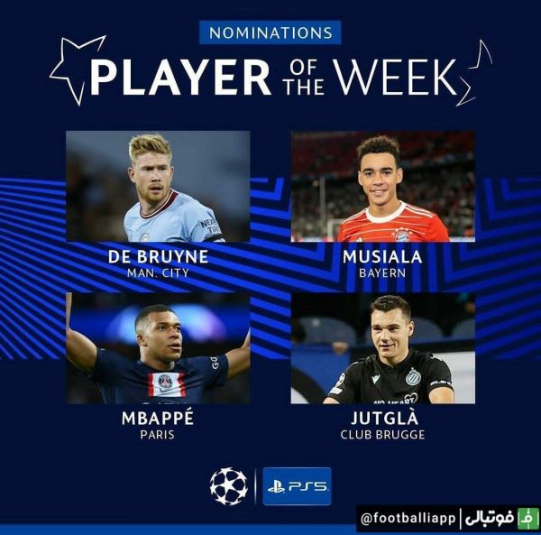  نامزدهای کسب عنوان بهترین بازیکن هفته لیگ قهرمانان اروپا 2023