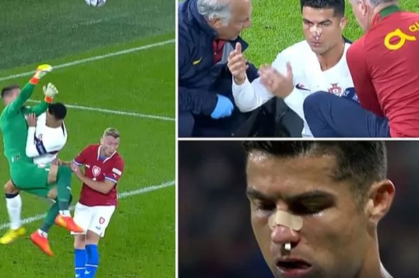  شب عجیب رونالدو؛ از هند پنالتی تا ضربه به صورتش