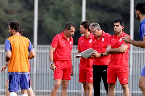  حضور مدیر معتمد کی‌روش در تمرین تیم ملی