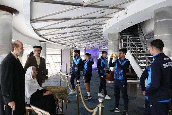  بازدید تیم ملی فوتبال نیکاراگوئه از برج میلاد