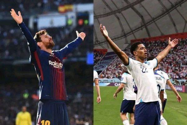 عکس؛ خوشحالی بلینگهام پس از گلزنی به ایران به سبک مسی در ال کلاسیکو