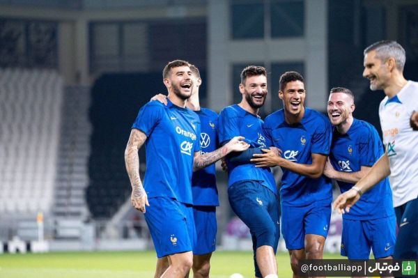  تصاویری از تمرین امروز تیم ملی فرانسه
