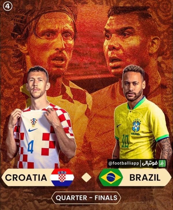  طرح‌های 433 از دو دیدار امروز یک چهارم نهایی جام جهانی 2022