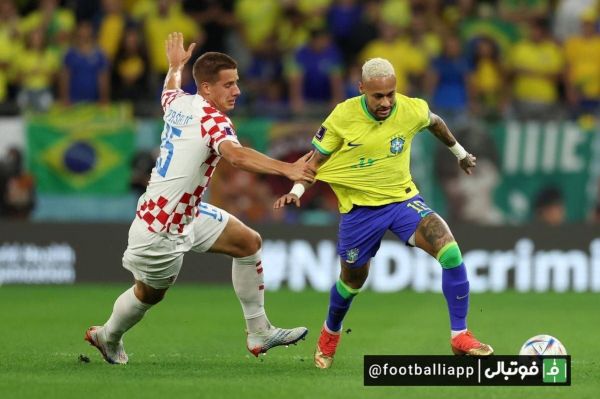  گزارش تصویری از نیمه نخست دیدار برزیل و کرواسی