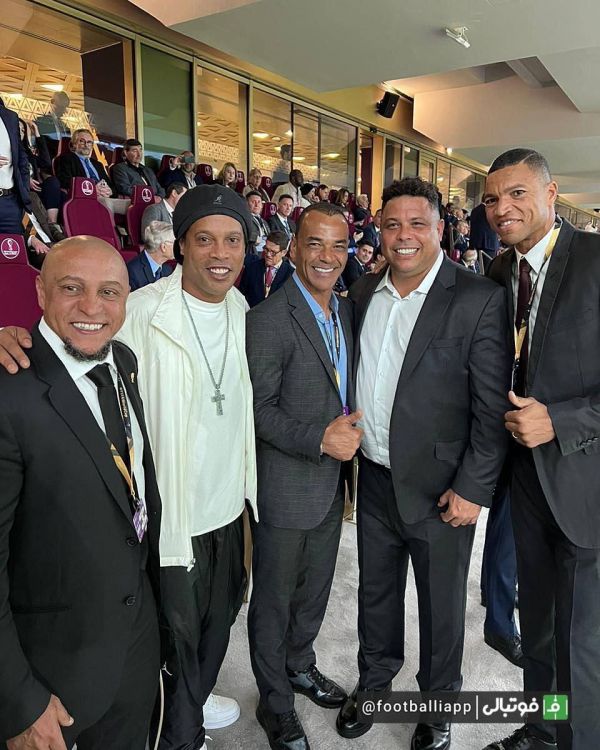  رونالدینیو، کافو، روبرتو کارلوس و دل پیرو مهمانان ویژه دیدار آرژانتین - کرواسی