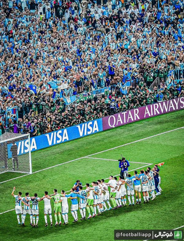  تیم ملی آرژانتین در تمام پنج دیدار خود در مرحله نیمه نهایی در ادوار جام جهانی پیروز شده است