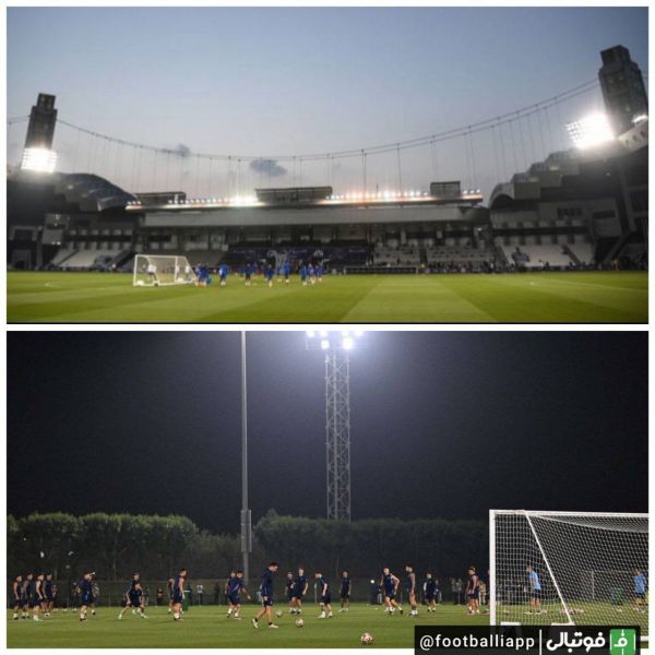  تصویری از آخرین تمرین تیم ملی آرژانتین و فرانسه پیش از فینال فردا