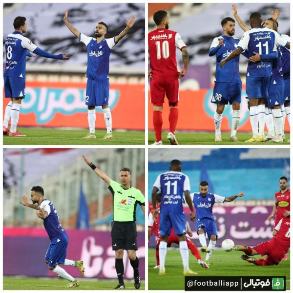  تصاویری از لحظه گلزنی ارسلان مطهری به پرسپولیس