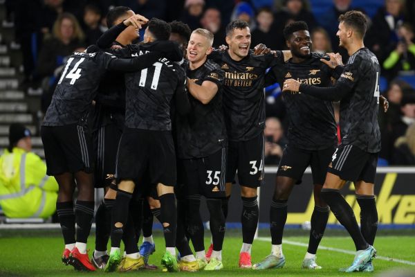  افزایش اختلاف آرسنال با منچسترسیتی در آخرین روز سال 2022