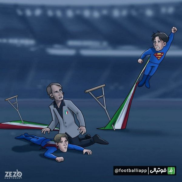  کاریکاتور  مانچینی قهرمان خود را از دست داد