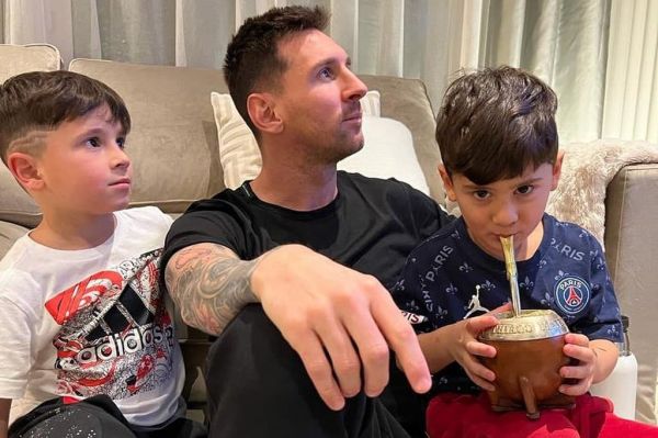 عکس بامزهای که مسی در کنار پسرهای خود منتشر کرد