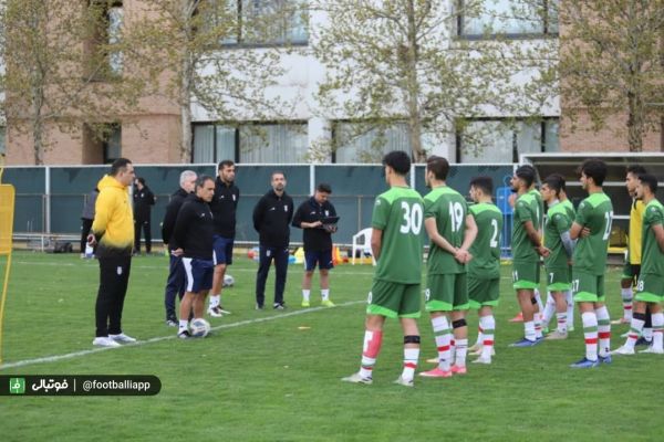  گزارش تصویری  تمرین تیم ملی امید دوم فروردین ۱۴۰۱
