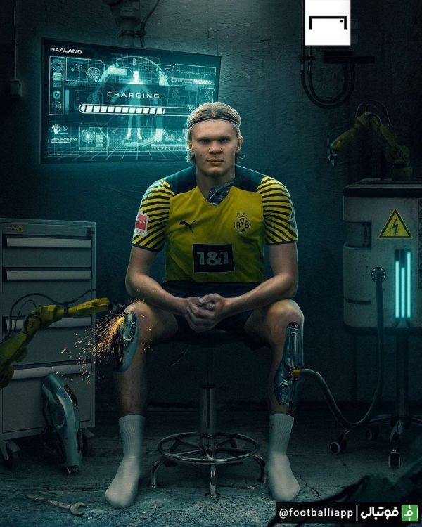  طرح  ارلینگ هالند اولین گل خود از ماه ژانویه در بوندسلیگا را به‌ثمر رساند