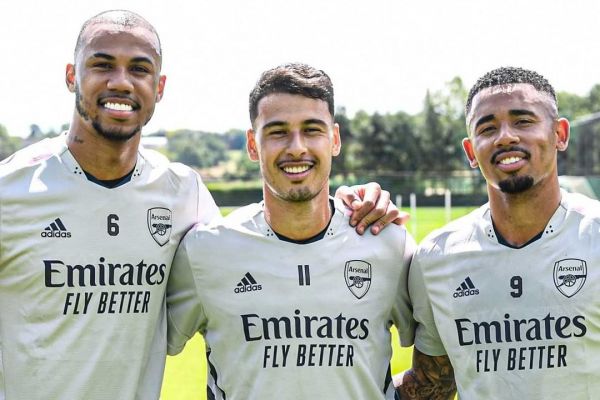 عکس؛ سه گابریل آرسنال در یک قاب