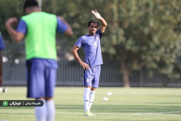  تمرین اختصاصی امیری با حضور رضاییان و مغانلو