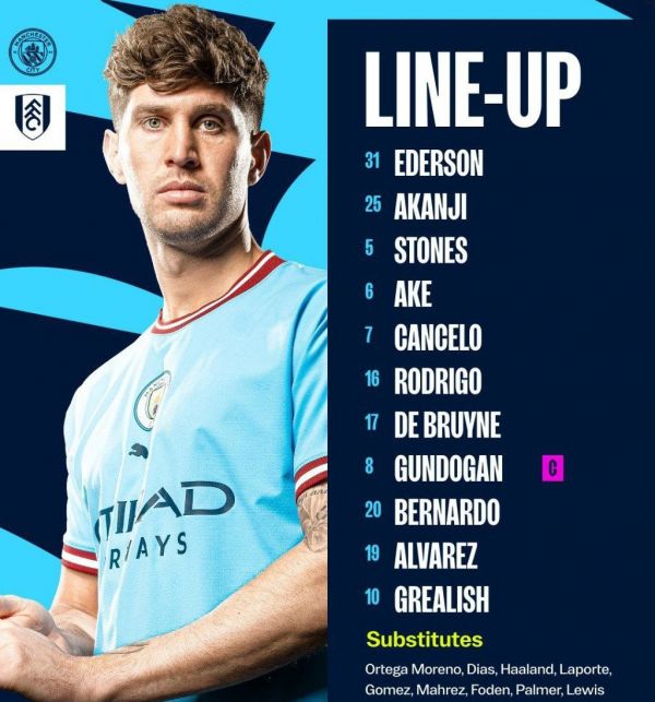  ترکیب منچسترسیتی و فولام؛ گواردیولا و نشاندن هالند و فودن روی نیمکت