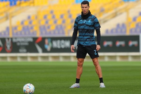 عکس؛ رونالدو و تمرین زدن ضربه ایستگاهی در تمرینات النصر