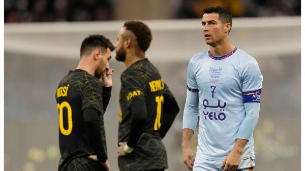  پاریسن ژرمن 5 - تیم منتخب النصر و الهلال 4  گلزنی مسی و رونالدو در نبرد ریاض