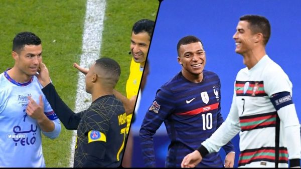  عکس؛ دیدار دوباره امباپه با الگویش کریستیانو رونالدو