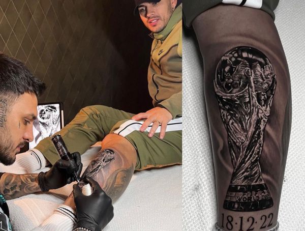  عکس؛ خالکوبی جدید ستاره آرژانتینی با طرح جام جهانی