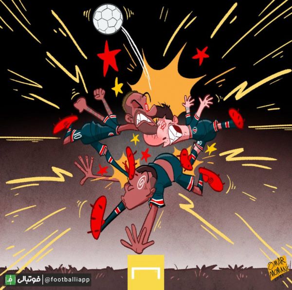 کاریکاتور مثلث MNM، آشفته در دفاع