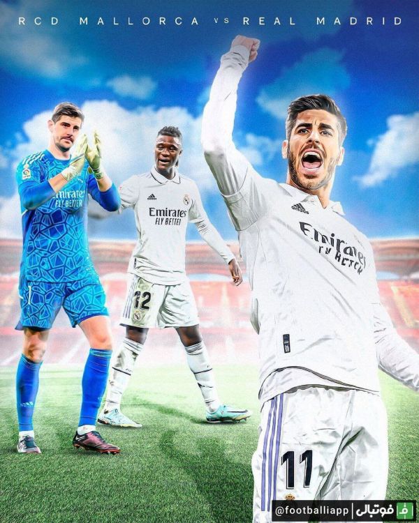  پوستر باشگاه رئال مادرید برای بازی امروز مقابل مایورکا