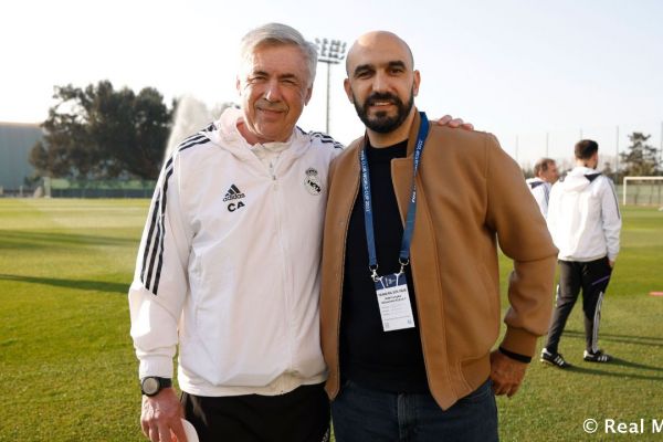 عکس؛ ملاقات آنچلوتی با مربی شگفتیساز جام جهانی