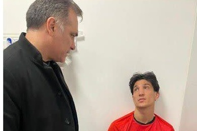  عیادت عضو هیات رئیسه از مدافع تیم ملی جوانان