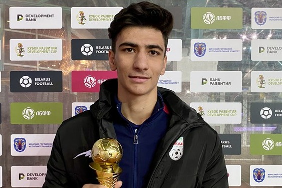 رزاقینیا بهترین مهاجم تورنمنت فوتبال بلاروس شد
