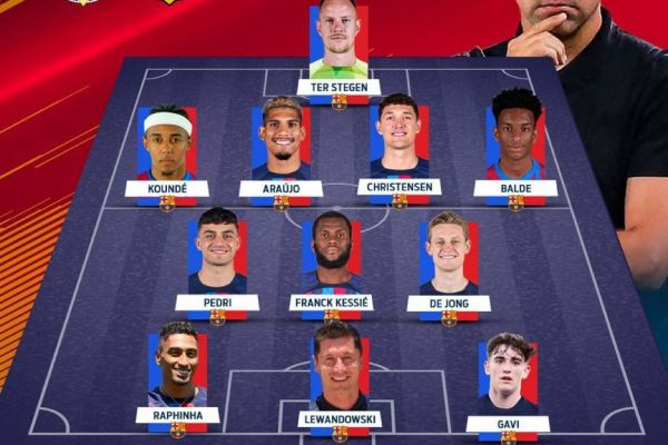  ترکیب ویارئال و بارسلونا؛ گاوی و قرار گرفتن کنار لواندوفسکی