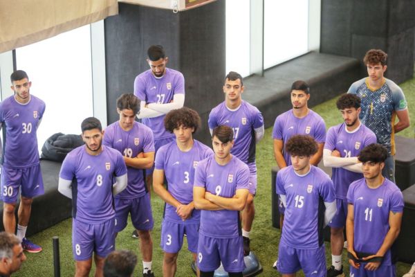  گزارش تصویری از تمرین تیم ملی فوتبال جوانان در ساختمان پک