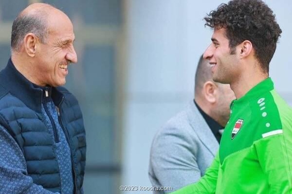  روحیه دادن  درجال  به بازیکنان تیم ملی جوانان عراق