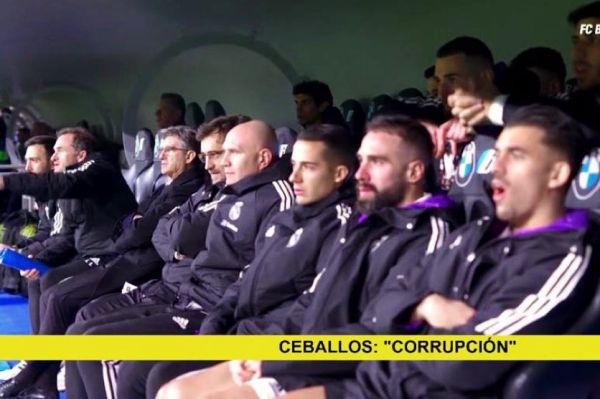 عکس؛ شعار دادن هافبک رئال مادرید علیه «بارساگیت»