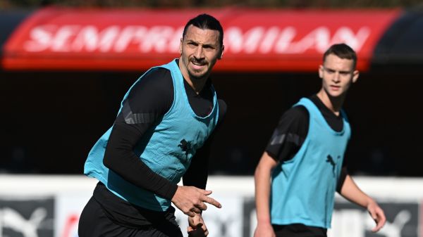  عکس؛ هم‌بازی شدن زلاتان و پسرش در تمرین میلان