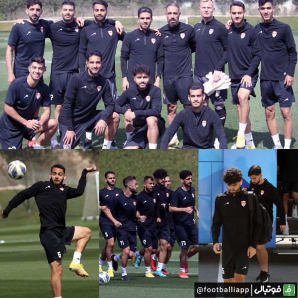 عکس نوشت تمرین امروز شاگردان نکونام در زمین شماره ۶ دانشگاه قطر