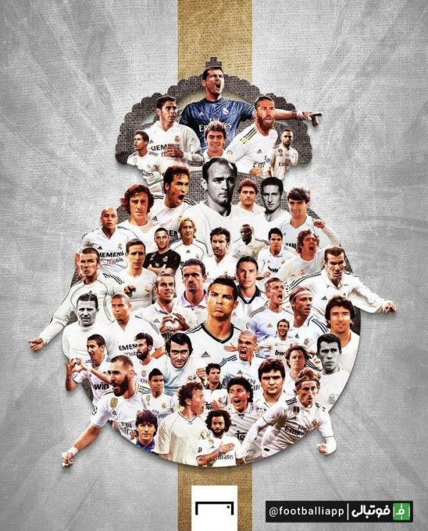  طرح  پوستر سایت گل از تصویر ستاره‌های تاریخ رئال مادرید و بارسلونا بر روی لوگوی این دو باشگاه به بهانه ال‌کلاسیکوی امشب