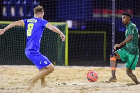 برد تیم ملی فوتبال ساحلی عربستان مقابل اوکراین