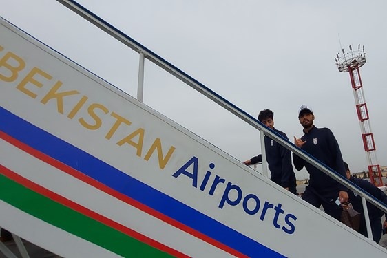  کاروان تیم ملی جوانان ایران به تاشکند رسید