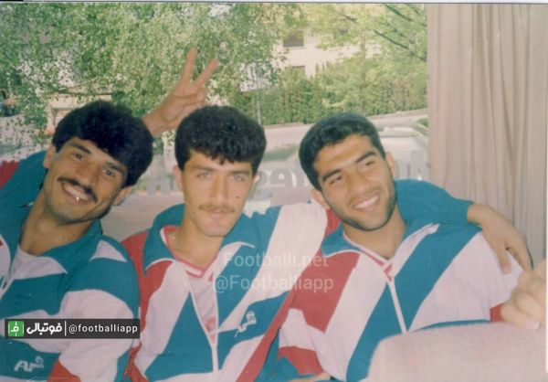  نوستالژی  احمدرضاعابدزاده ، جواد منافی و علی دایی در تصویری جالب از اردوی تیم ملی در سال ۱۳۷۲