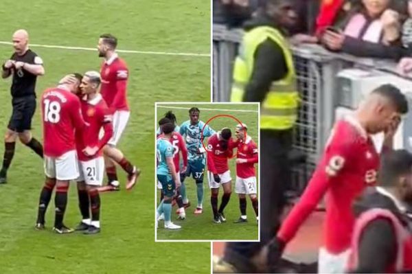 عکس؛ اشکهای هافبک منچستریونایتد پس از اخراج