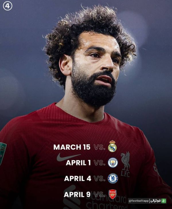  اینفوگرافی  چهار دیدار آینده لیورپول