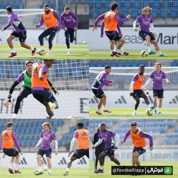  گزارش تصویری  تصاویری از تمرین امروز تیم رئال‌مادرید