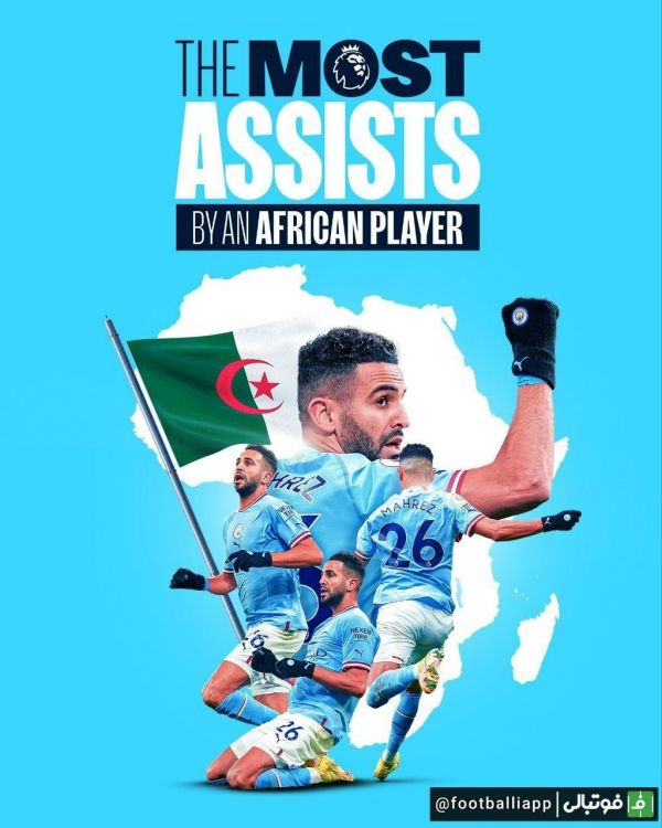  اینفوگرافی  ریاض محرز با ثبت 56 پاس گل به رکورد بهترین پاسور تاریخ لیگ جزیره از بین بازیکنان آفریقایی تبدیل شد