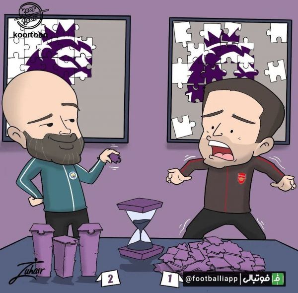  کارتون  آرسنال در مسابقه قهرمانی پس از تساوی مقابل وستهم دچار لغزش شد