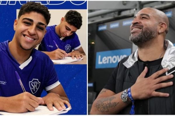  پسر آدریانو اولین قرارداد حرفه‌ای خود را امضا کرد