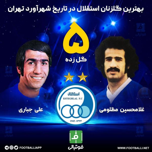  اختصاصی  بهترین گلزنان استقلال در تاریخ شهرآورد تهران