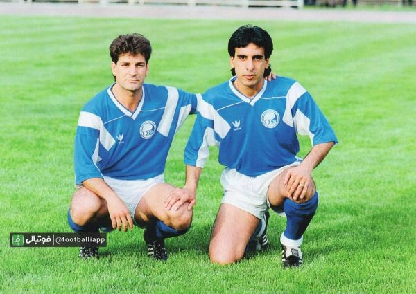  نوستالژی  شاهین بیانی و رضانعلچگر دوستاره قدیمی استقلال که در ایران فقط پیراهن این تیم را پوشیدند