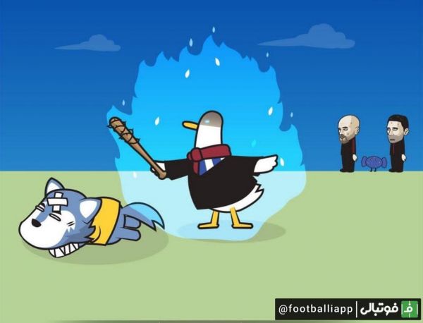  کاریکاتور  برایتون سرحال دی‌زربی ولوز را شش‌تایی کرد