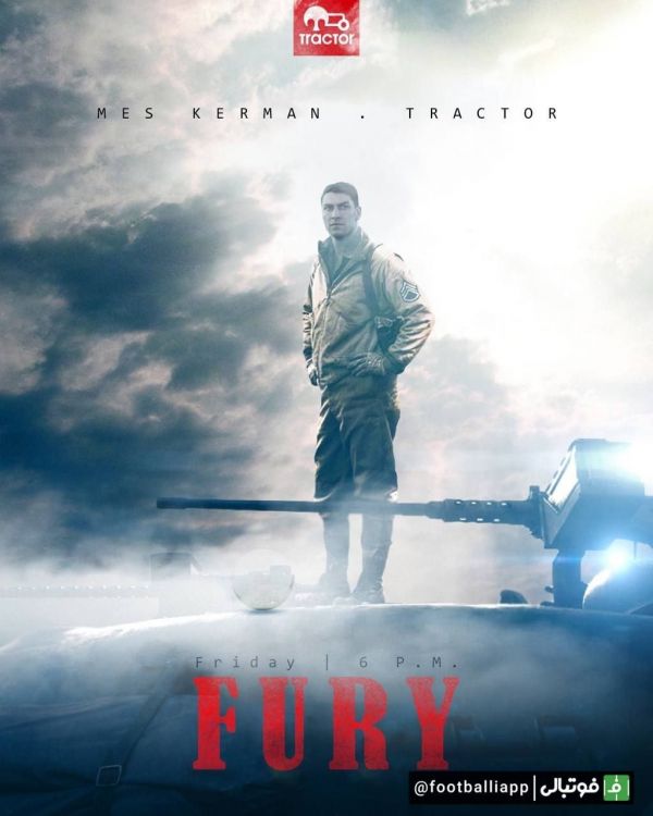  پوستر باشگاه تراکتور برای دیدار امروز مقابل مس کرمان