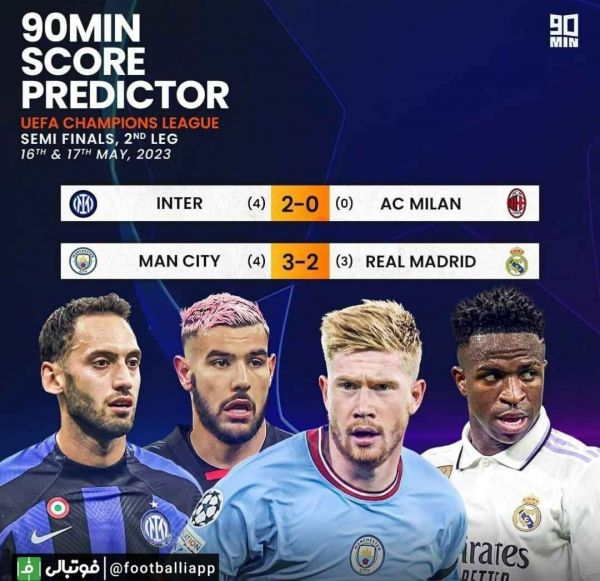  پیش‌بینی 90Min از دو دیدار این هفته لیگ قهرمانان اروپا